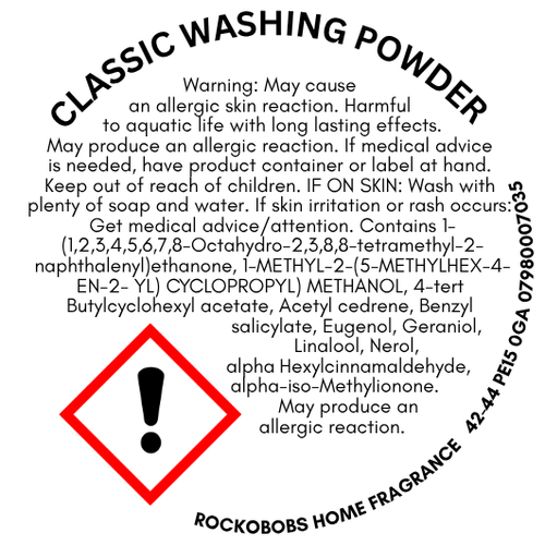 Classic Washing Powder Wax Melt Snap Bar | 50g