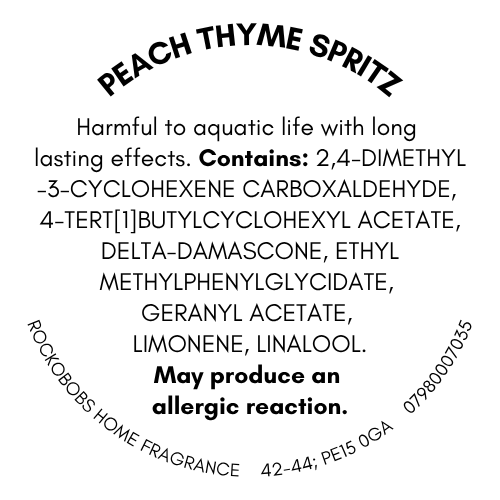 Peach Thyme Spritz Wax Melt Snap Bar | 50g