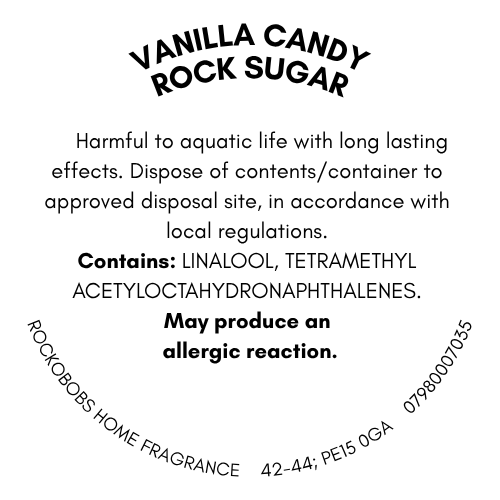 Vanilla Candy Rock Sugar Wax Melt Snap Bar | 50g