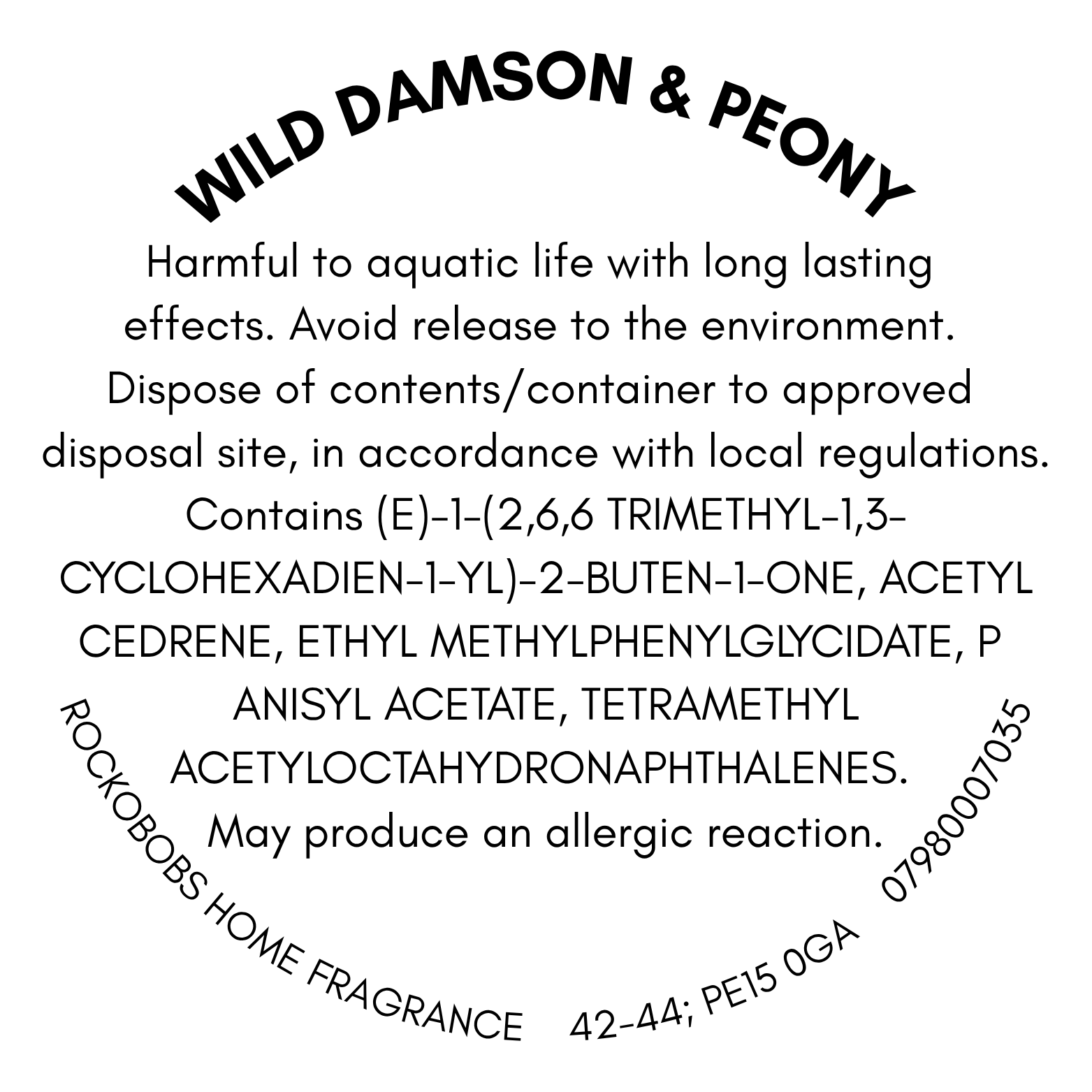 Wild Damson & Peony Jumbo - 20g